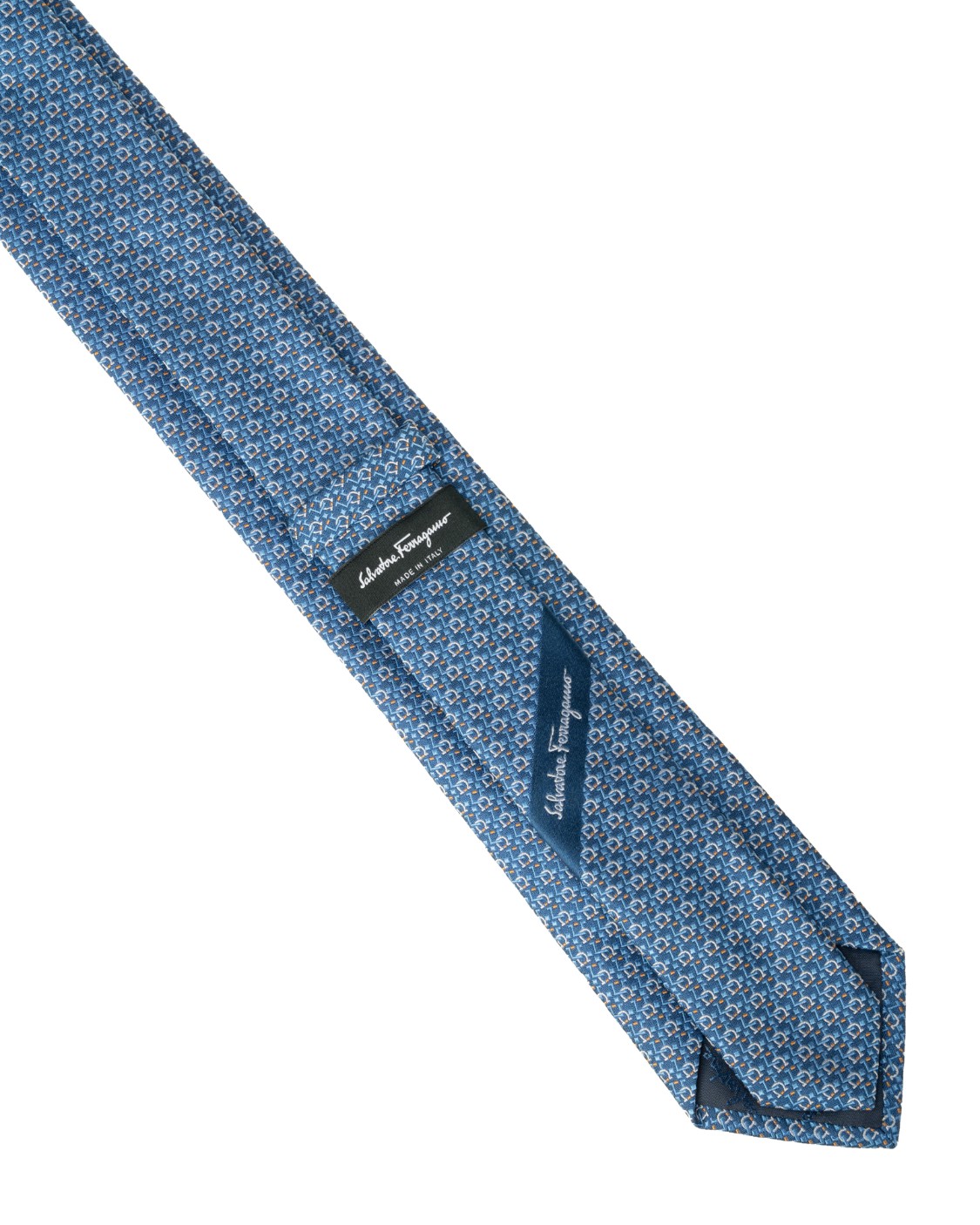 shop SALVATORE FERRAGAMO  Cravatta: Salvatore Ferragamo cravatta in seta jacquard con stampa Gancini proposta in chiave geometrica, rotonda e squadrata.
Composizione: 100% seta.
Made in Italy.. 350724 4PALMI7J-004754529 number 1275462